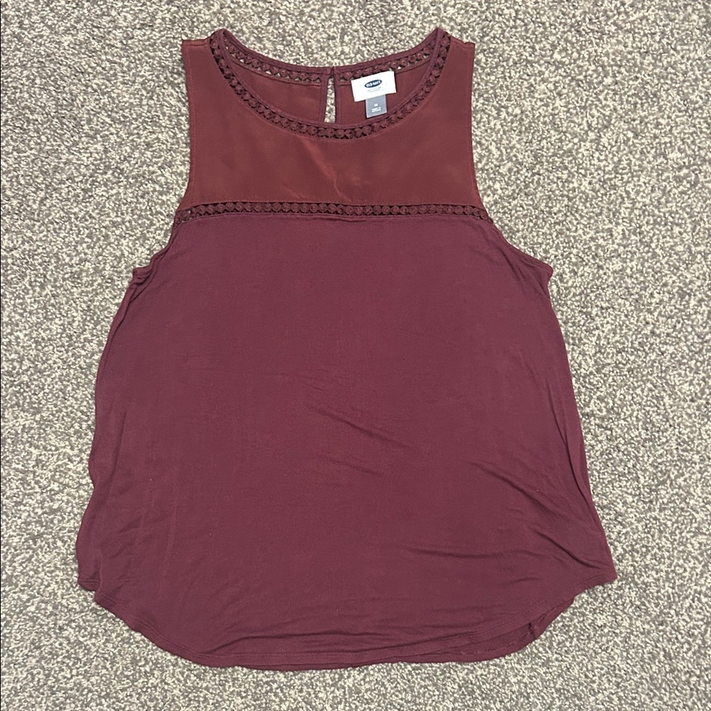 Old Navy Women's Maroon Tank Top